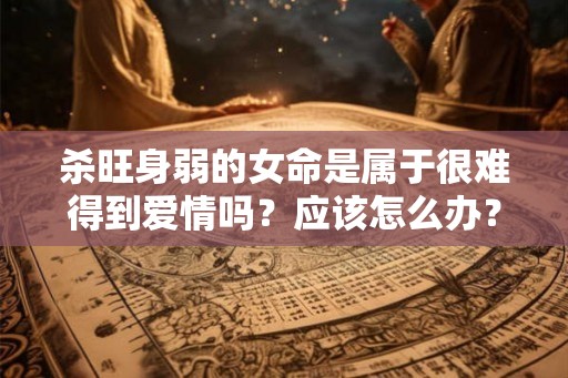 杀旺身弱的女命是属于很难得到爱情吗？应该怎么办？