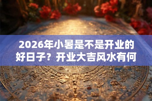 2026年小暑是不是开业的好日子?开业大吉风水有何讲究? 2026年小暑是不是开业的好日子?开业大吉风水有何讲究?