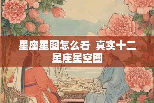 星座星图怎么看  真实十二星座星空图