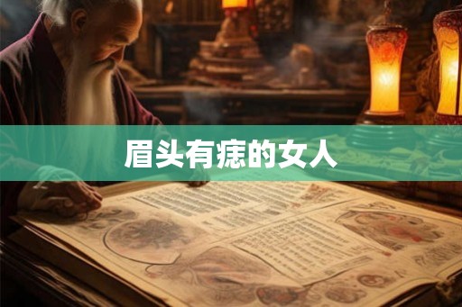 眉头有痣的女人