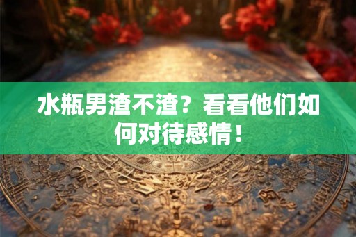 水瓶男渣不渣？看看他们如何对待感情！