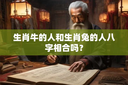 生肖牛的人和生肖兔的人八字相合吗？