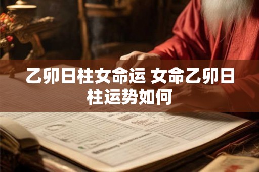 乙卯日柱女命运 女命乙卯日柱运势如何