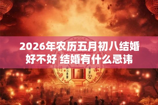 2026年农历五月初八结婚好不好 结婚有什么忌讳