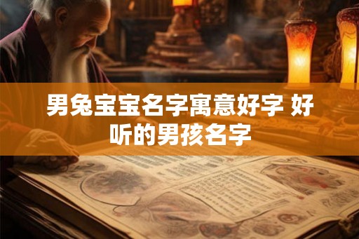男兔宝宝名字寓意好字 好听的男孩名字
