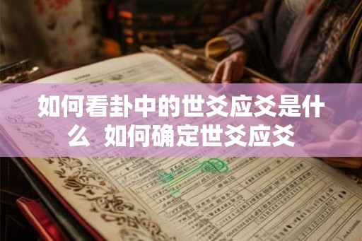 如何看卦中的世爻应爻是什么  如何确定世爻应爻