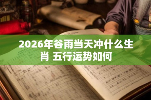2026年谷雨当天冲什么生肖 五行运势如何