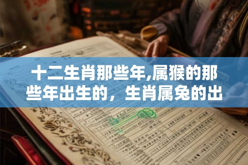 十二生肖那些年,属猴的那些年出生的，生肖属兔的出生年份