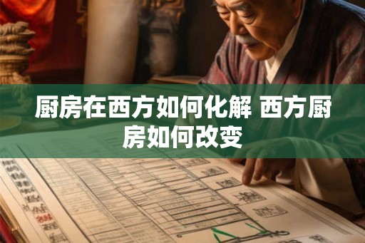 厨房在西方如何化解 西方厨房如何改变 厨房在西方如何化解 西方厨房如何改变
