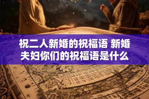 祝二人新婚的祝福语 新婚夫妇你们的祝福语是什么