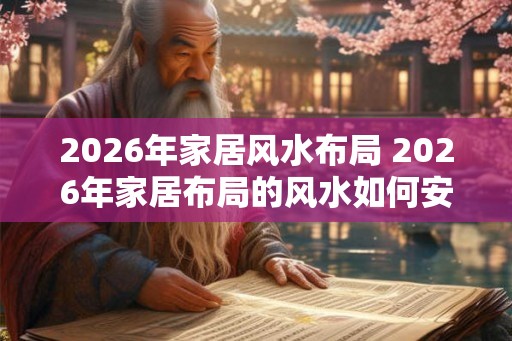 2026年家居风水布局 2026年家居布局的风水如何安排