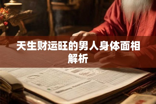 天生财运旺的男人身体面相解析 天生财运旺的男人身体面相解析