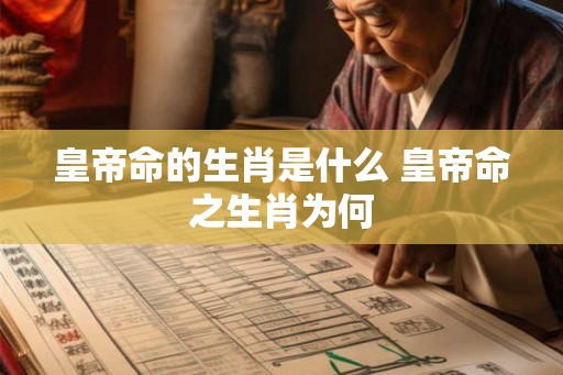 皇帝命的生肖是什么 皇帝命之生肖为何 皇帝命的生肖是什么 皇帝命之生肖为何