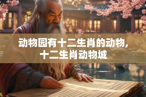 动物园有十二生肖的动物,十二生肖动物城