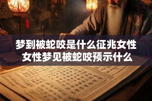 梦到被蛇咬是什么征兆女性 女性梦见被蛇咬预示什么