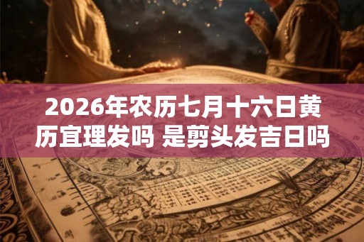 2026年农历七月十六日黄历宜理发吗 是剪头发吉日吗