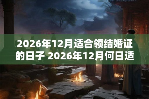 2026年12月适合领结婚证的日子 2026年12月何日适合领结婚证