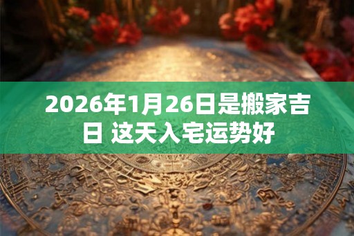 2026年1月26日是搬家吉日 这天入宅运势好