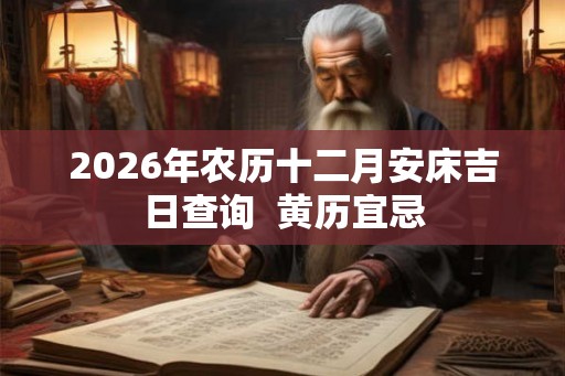 2026年农历十二月安床吉日查询  黄历宜忌