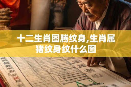 十二生肖图腾纹身,生肖属猪纹身纹什么图