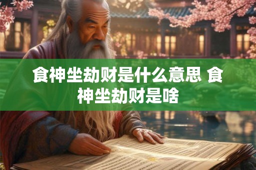 食神坐劫财是什么意思 食神坐劫财是啥 食神坐劫财是什么意思 食神坐劫财是啥