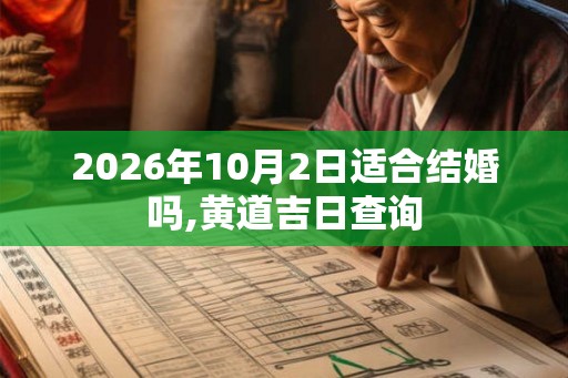 2026年10月2日适合结婚吗,黄道吉日查询