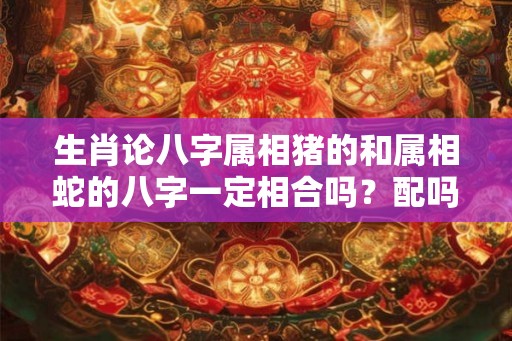 生肖论八字属相猪的和属相蛇的八字一定相合吗?配吗? 生肖论八字属相猪的和属相蛇的八字一定相合吗?配吗?