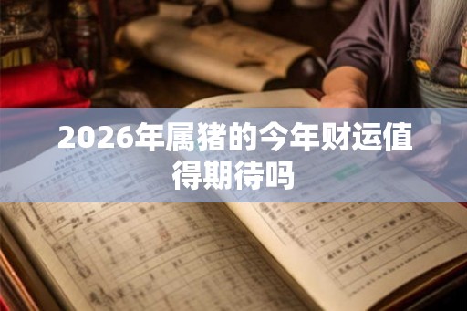 2026年属猪的今年财运值得期待吗