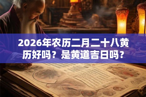 2026年农历二月二十八黄历好吗？是黄道吉日吗？