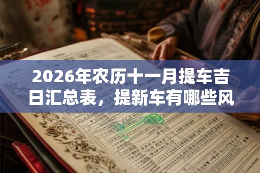 2026年农历十一月提车吉日汇总表，提新车有哪些风俗习惯？