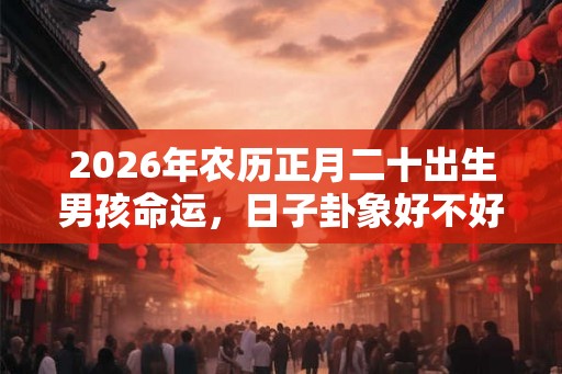 2026年农历正月二十出生男孩命运,日子卦象好不好? 2026年农历正月二十出生男孩命运,日子卦象好不好?