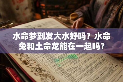 水命梦到发大水好吗？水命兔和土命龙能在一起吗？