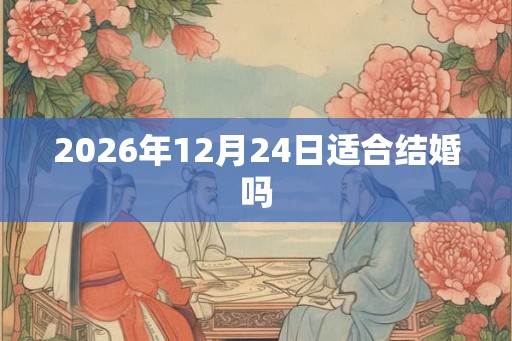 2026年12月24日适合结婚吗