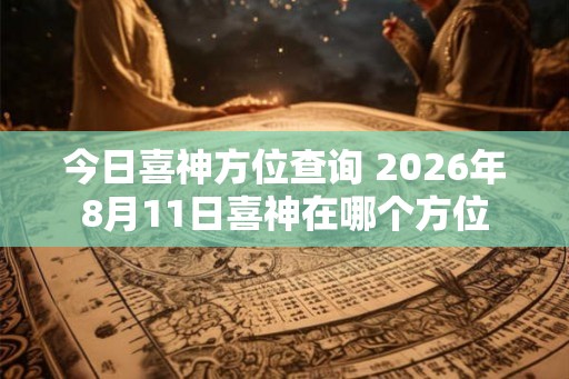 今日喜神方位查询 2026年8月11日喜神在哪个方位 今日喜神方位查询 2026年8月11日喜神在哪个方位