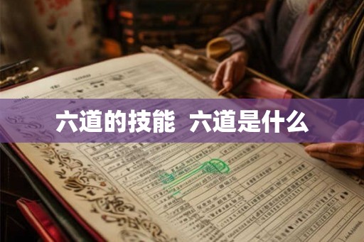 六道的技能  六道是什么