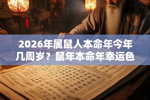 2026年属鼠人本命年今年几周岁？鼠年本命年幸运色是什么？