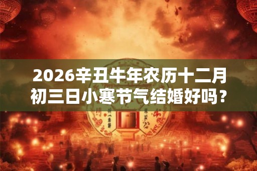 2026辛丑牛年农历十二月初三日小寒节气结婚好吗？