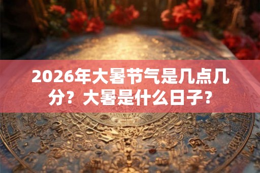2026年大暑节气是几点几分?大暑是什么日子? 2026年大暑节气是几点几分?大暑是什么日子?