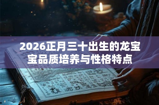 2026正月三十出生的龙宝宝品质培养与性格特点
