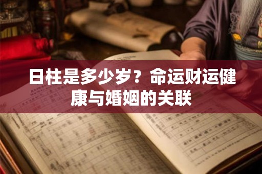 日柱是多少岁？命运财运健康与婚姻的关联