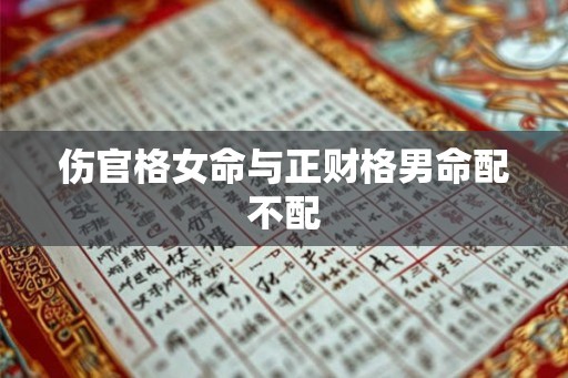 伤官格女命与正财格男命配不配 伤官格女命与正财格男命配不配