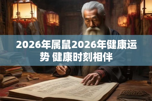 2026年属鼠2026年健康运势 健康时刻相伴 2026年属鼠2026年健康运势 健康时刻相伴
