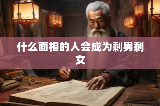 什么面相的人会成为剩男剩女 什么面相的人会成为剩男剩女
