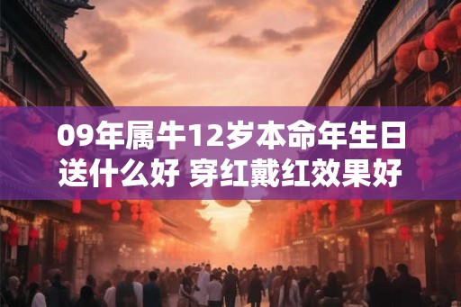 09年属牛12岁本命年生日送什么好 穿红戴红效果好