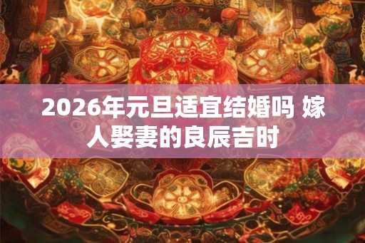 2026年元旦适宜结婚吗 嫁人娶妻的良辰吉时