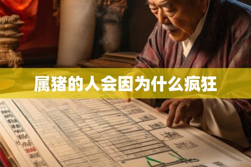 属猪的人会因为什么疯狂 属猪的人会因为什么疯狂