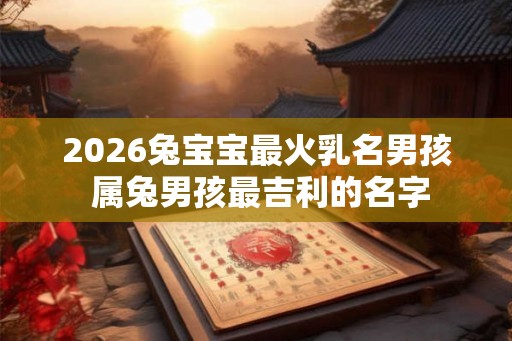 2026兔宝宝最火乳名男孩 属兔男孩最吉利的名字 2026兔宝宝最火乳名男孩 属兔男孩最吉利的名字