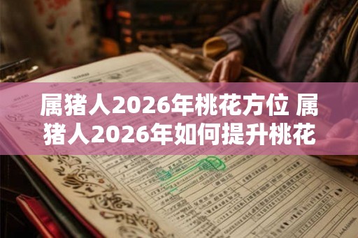 属猪人2026年桃花方位 属猪人2026年如何提升桃花运