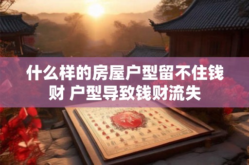 什么样的房屋户型留不住钱财 户型导致钱财流失 什么样的房屋户型留不住钱财 户型导致钱财流失