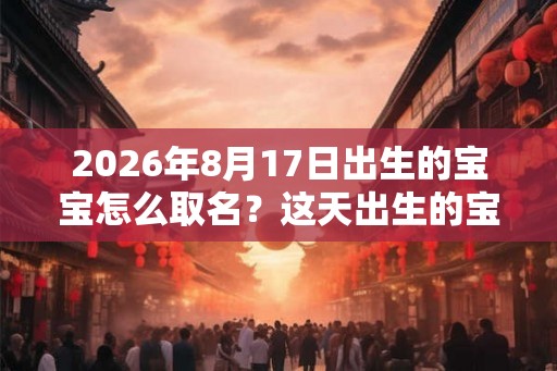 2026年8月17日出生的宝宝怎么取名？这天出生的宝宝五行论命如何？